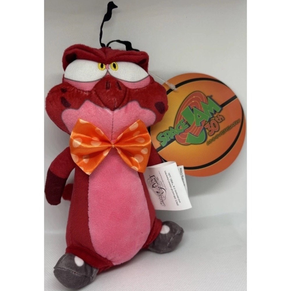 Space Jam 30th Anniversary Looney Tunes Red Nerdluck Nawt Plush Keychain NWT